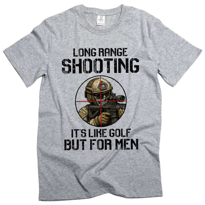 Men's Shooting Range T-shirt Funny Humor Humorous Tee Shirts Father's Day Gift Shooting AR-15 Tee