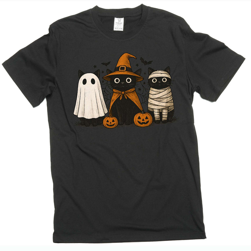 Funny Halloween Cats boo T-shirt Costume humorous pet cats Tshirts