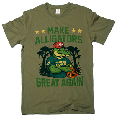 Make Alligators Great Again T-Shirt Funny Humor Humorous Political Tee Shirt