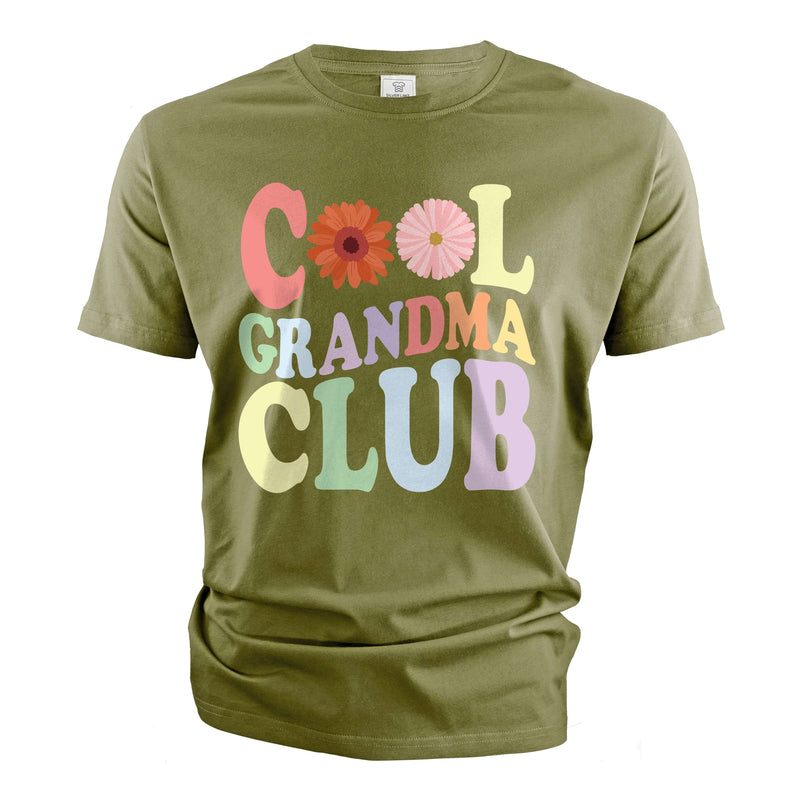 Cool Grandma T-shirt Cool Grandma club grandmother Nana Birthday gift from granddaughter grandson