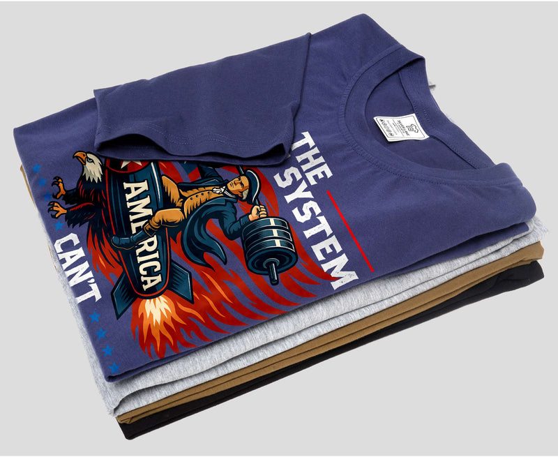Funny 4th of July Tee shirt patriotic Metric system can&