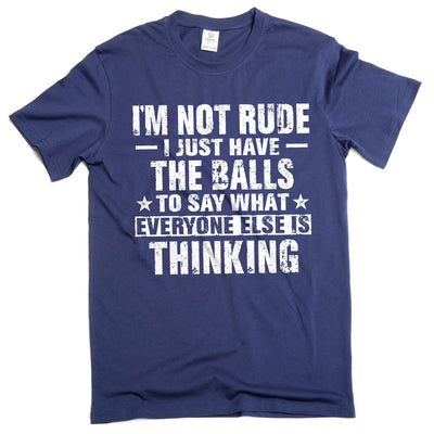 Men's I am not rude T-shirt Funny Saying Tee Humor humorous gift for husband him