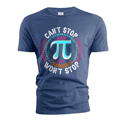 Men's Funny math T-shirt mathematical constant 3.14 Pi Tee shirt geeky science math tee shirt