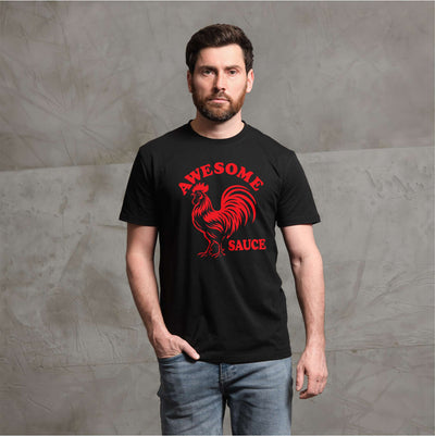 Awesome Sauce Shirt, Farm Animal Humor Graphic Tee, Country Chicken Lover T-Shirt