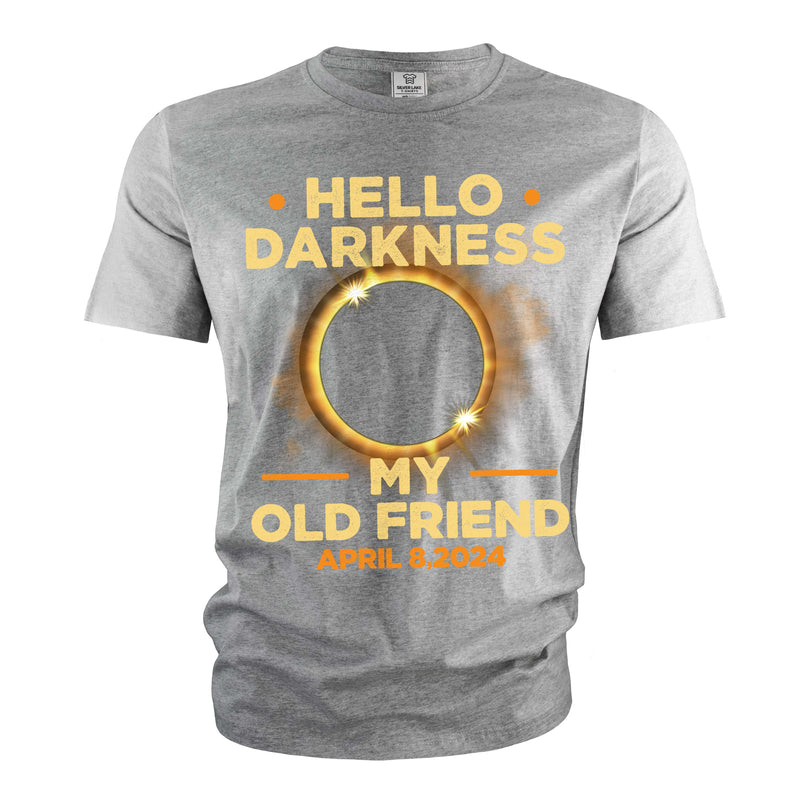 Total solar eclipse of 2024 T-shirt Hello Darkness once Twice in a lifetime event astronomy tee