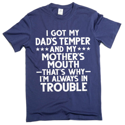 Men's Funny Joke T-shirt Son Daughter Humor Humorous Gifts Family Gift Tees From Dad Mom