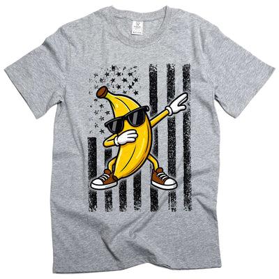 USA Banana Flag Tee America Patriotic Shirt Funny Humorous Joke Tee America Flag T-Shirt