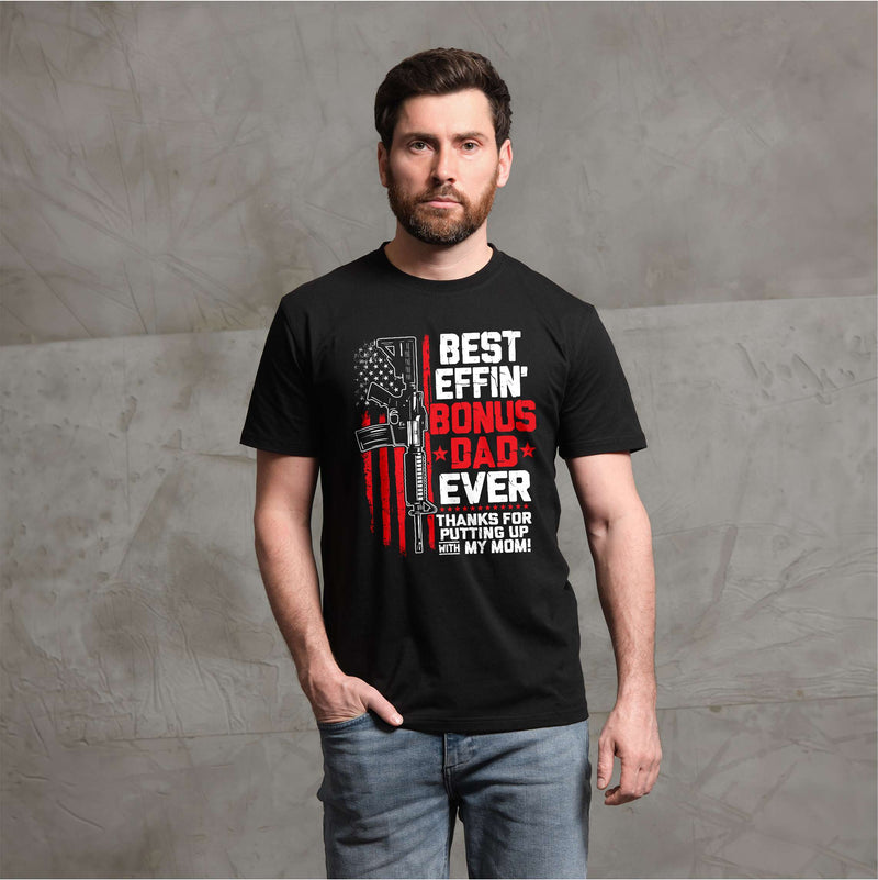 Best Bonus Dad Shirt Father&