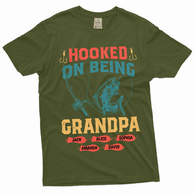 Men's Grandpa Shirt Grandpa Fishing Shirt Fishing Custom Shirts Customizable Shirts For Men