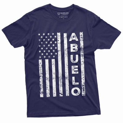 Men's Abuelo Grandfather Grandpa Papa T-shirt Abuelito Fathers day 4th of July Dad Grandpa Gift Shirt for Him