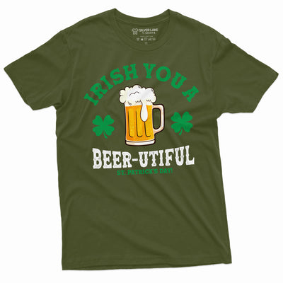 Saint Patrick's day Irish Beer-utiful st. Patricks day tee shirt men's paddy's day Tee shirt