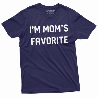 Funny T-shirt I am Mom's Favorite Shirt Gift for Son Daughter Family Gift Tee Printed shirt