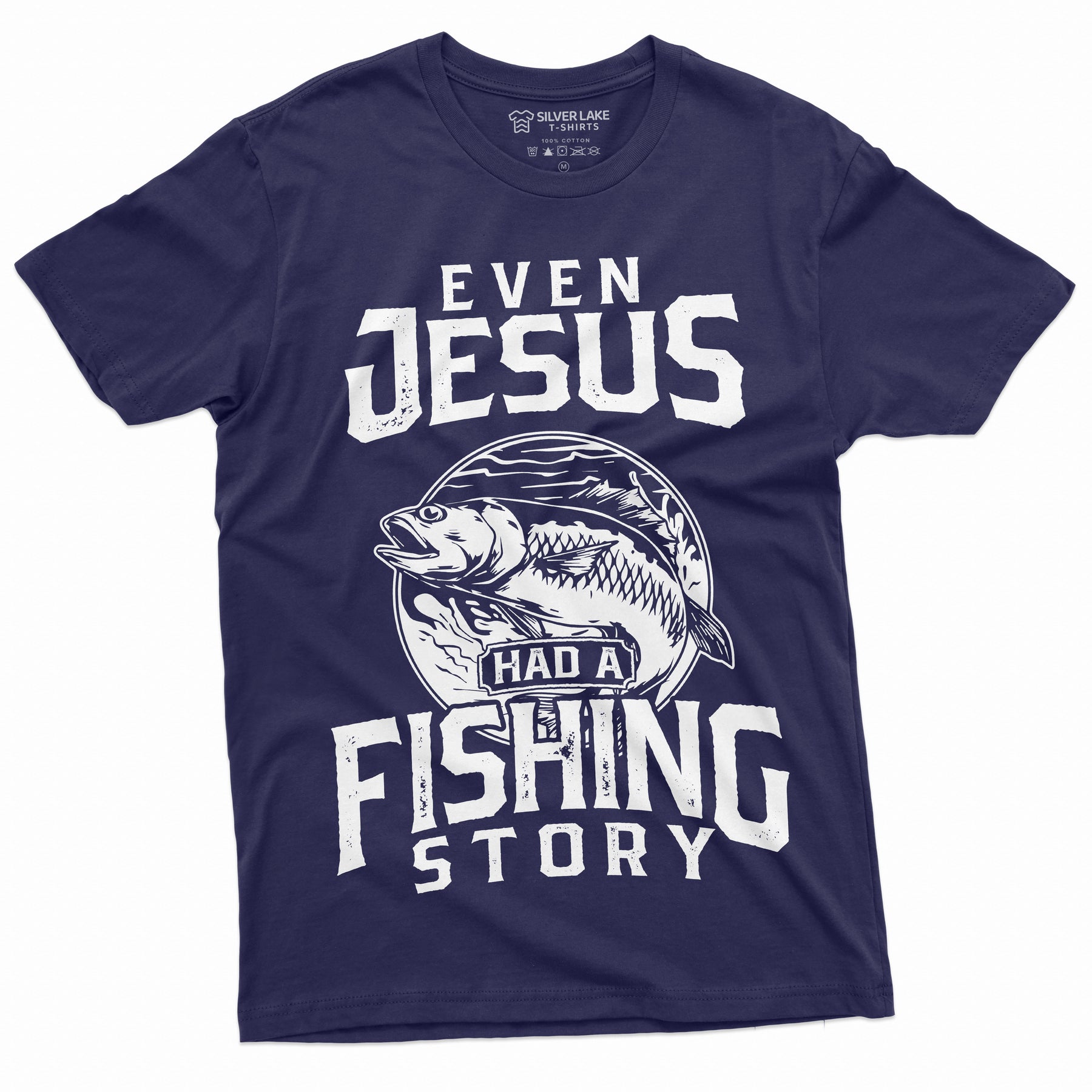 Men's Fishing Story T-shirt Jesus Fishing Funny Shirt Fisherman Gifts –  SilverLakeTshirts