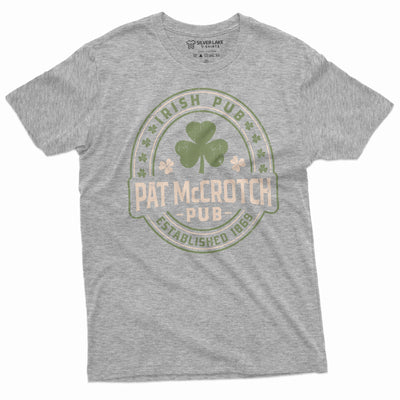 Men's Funny offensive T-shirt St. Patrick's day party drinking tee Pat McCrotch Irish Pub Shirt