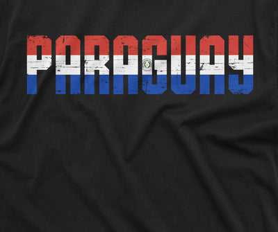 Men's Paraguay T-shirt Republica del Paraguay Mens tee patriotic flag country state emblem tee shirt