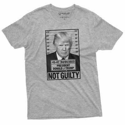 Donald Trump Police Mugshot Photo T-shirt Not Guilty 45-47 President Tee shirt DJT arrest US presidential elections Trump Support Tee