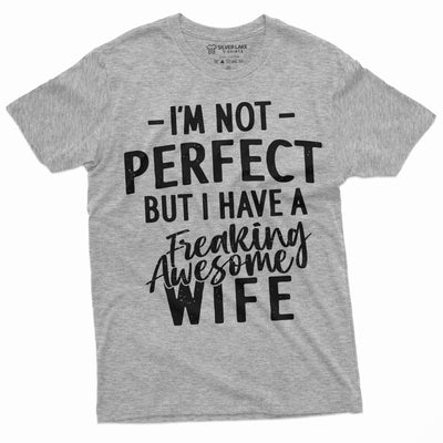 Men's Funny I have Awesome Wife T-shirt Valentine's Day Birthday Gift Tee Shirt