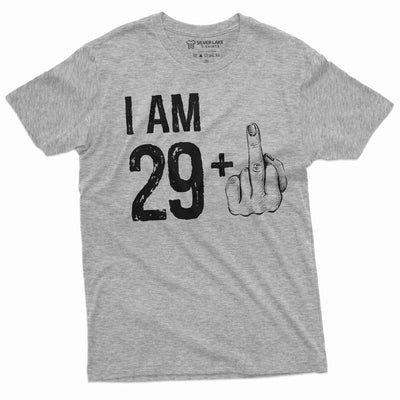 Men's 30th Birthday celebration T-shirt 29 middle finger offensive adult humor tee shirt