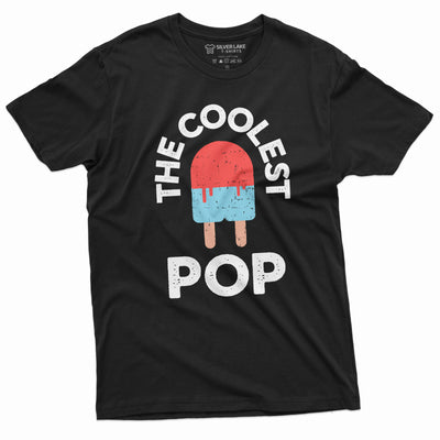 Men's Coolest Pop Tee Shirt Fathers day Grandpa Papa Tee Shirt Pops Christmas Gift Idea