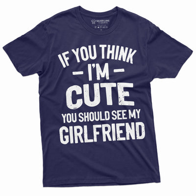 Men's Funny Valentine's Day Boyfriend T-shirt you should see my girlfriend T Shirt