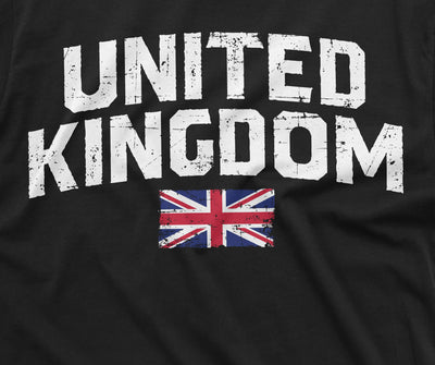 United Kingdom T-shirt UK flag Coat of arms Mens Unisex Tee Shirt
