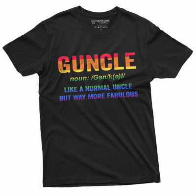 Men's fabulous Gay Uncle Funny Tee Shirt LGBTQ Guncle Tee for Him