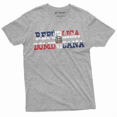 República Dominicana T-shirt Dominican Republic Flag Coat of Arms Patriotic Tee Shirt Mens Womens Unisex Country nation Tee Shirt - SilverLakeTshirts