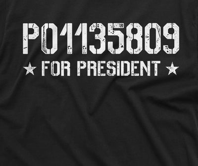 Men's Trump for President Political T-shirt P01135809 Trump arrest number Tee shirt
