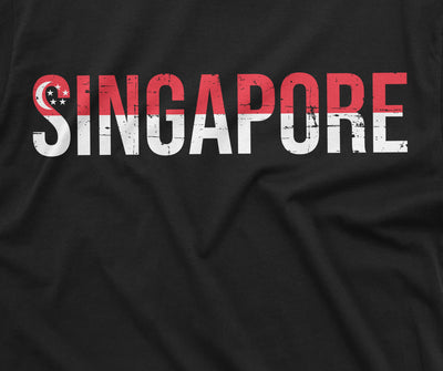 Men's Singapore T-shirt Singapore  Flag Coat of Arms Ladies Womens Mens Unisex T-shirt