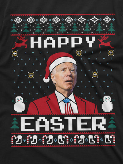 Christmas Funny Political T-shirt | Happy Easter Merry Christmas Biden Funny Tee shirt