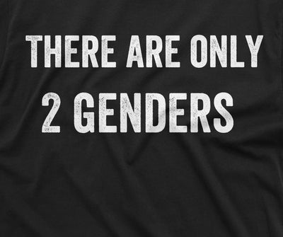 Men's There are only 2 genders T-shirt Conservative Tee shirt Papa dad grandpa gift tee shirt