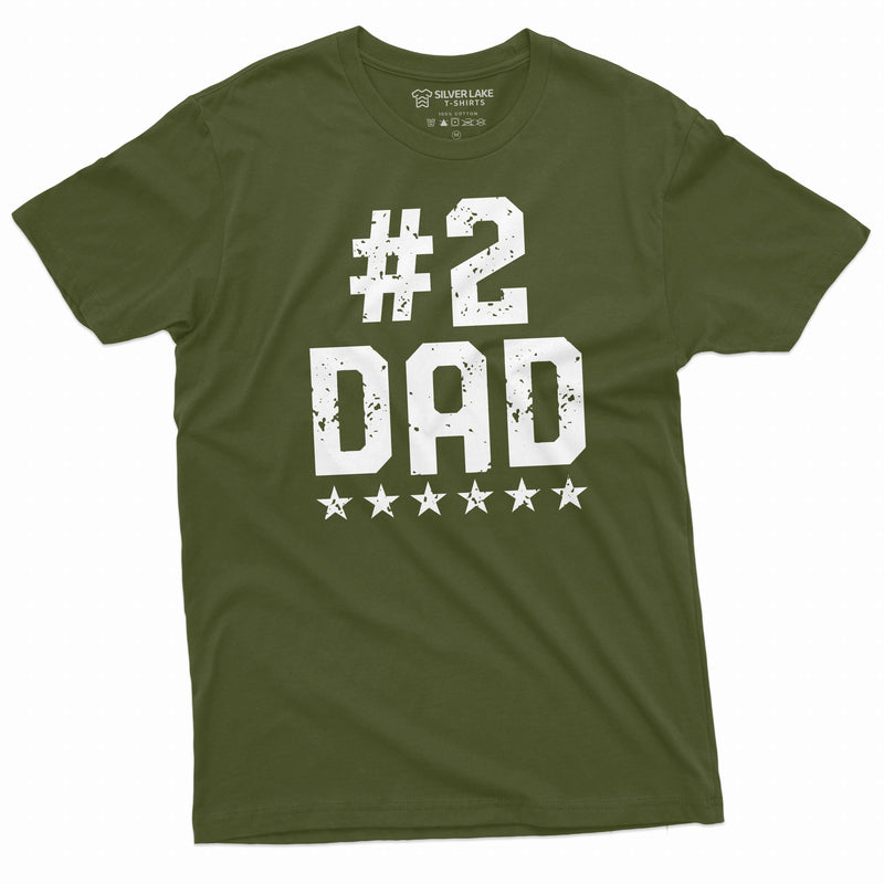 Number 2 Dad Funny T-shirt Father&