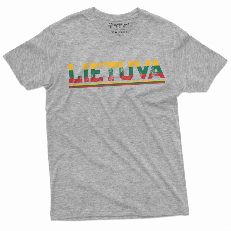 Lithuania T-shirt Lietuva Mens Womens Patriotic Flag Coat of Arms Tee Shirt Lithuanian heritage day Tee