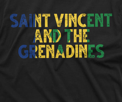Men's St. Vincent and the Grenadines T-shirt Saint Vincent and the Grenadines flag embleb tee