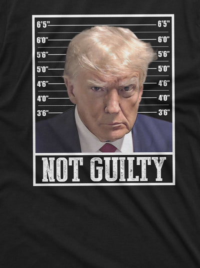 Men's Trump real Mugshot T-shirt DJT Not guilty Georgia real Mug shot political Tee shirt