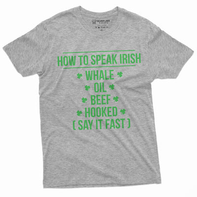 St. Patrick's Day funny T-shirt how to speak Irish accent Tee party ireland holiday shirt