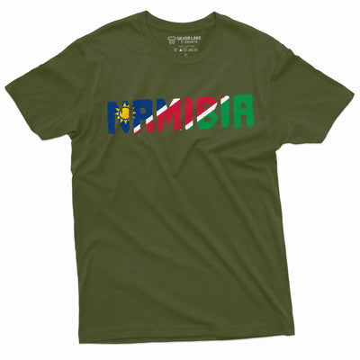 Men's Namibia T-shirt Flag Coat of Arms Nation Country Independence day Mens Unisex Tee Shirt