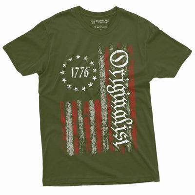 Men's USA Patriotic T-shirt 1776 Originalist T-shirt constitution 4th of July Patriotic American Tee