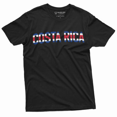 Costa Rica T-shirt Flag Patriotic Nationality Country Mens Womens Tee Shirt Soccer Football Support CostaRica Tee Shirt