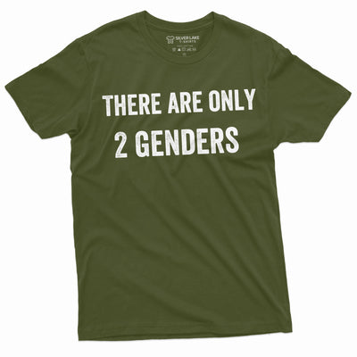 Men's There are only 2 genders T-shirt Conservative Tee shirt Papa dad grandpa gift tee shirt