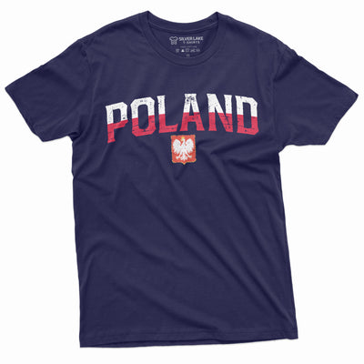 Poland T-shirt Polish Coat of Arms Eagle Mens Unisex Polska Tee Shirt Polish American Diaspora independence day Football Tee