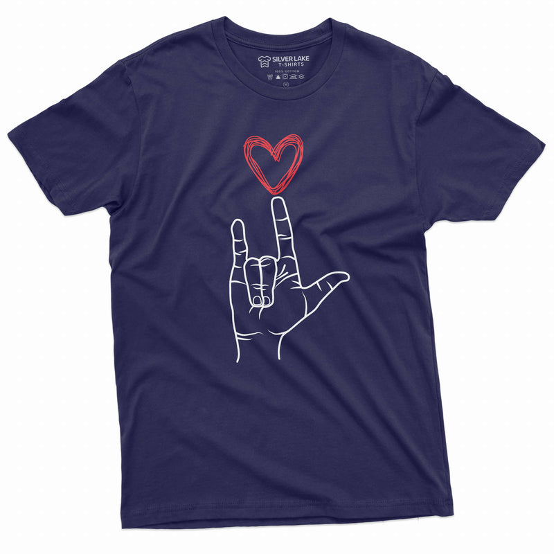 ASL Day T-shirt American Sign Language T-shirt Mens Womens Sign language Celebration Love Tee shirt