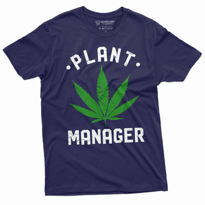 Men's Plant Manager cannabis Marijuana T-shirt Funny 420 Weed day tee shirt Weed Tee shirt