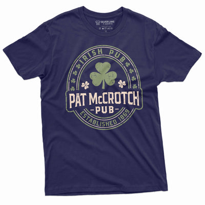 Men's Funny offensive T-shirt St. Patrick's day party drinking tee Pat McCrotch Irish Pub Shirt