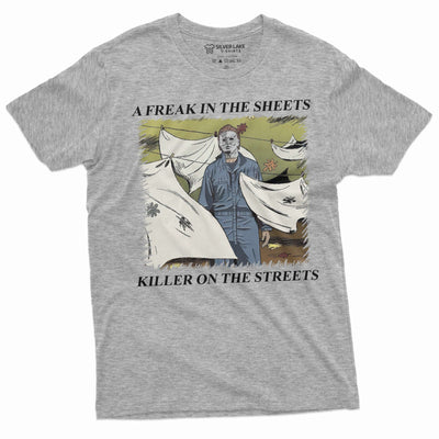 Men's Funny Halloween movie inspired T-shirt Myers popular movie villain tee shirt Mens tees