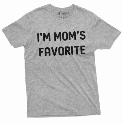 Funny T-shirt I am Mom's Favorite Shirt Gift for Son Daughter Family Gift Tee Printed shirt