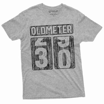 Men's 30th Birthday celebration T-shirt Funny Tee Oldmeter Odometer age humorous gift Tee shirt