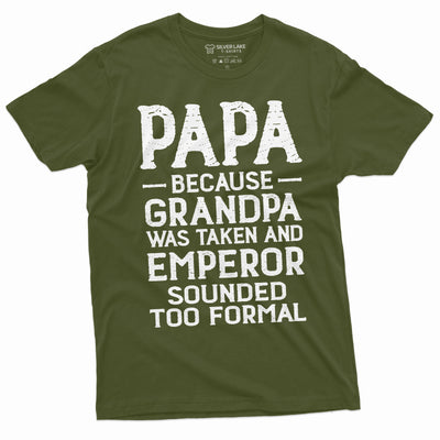 Men's funny Papa Grandpa Tee shirt Grandfather gifts funny shirt Christmas Fathers day Tee shirt