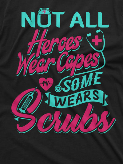 Women's Unisex Nurse T-shirt Nurses day Funny Tee Shirt some wears scrubs medical worker Shirt