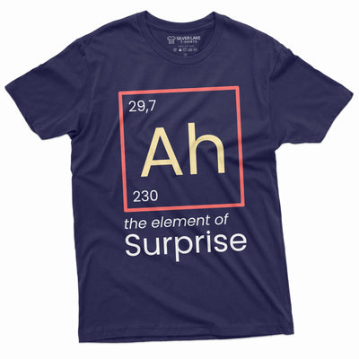 Funny Ah The Element of Surprise T-shirt Chemistry Chemist Periodic Table humorous gift tee